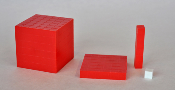 Plastic Base Ten Cube