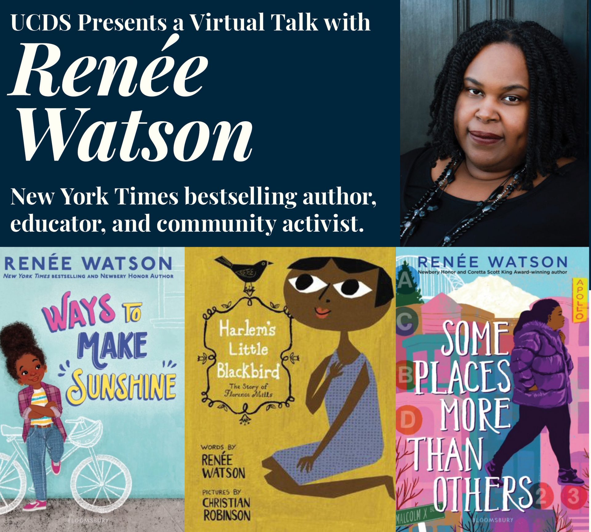 Zooming with Renee Watson!